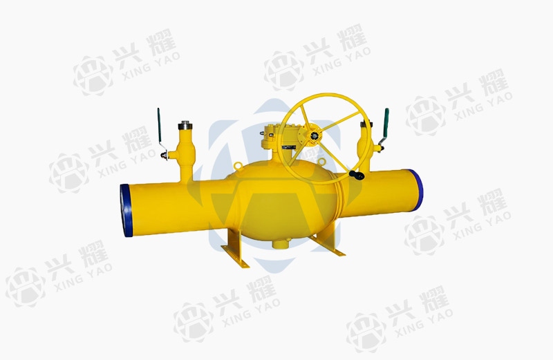 With double sleeve type spherical diffusion welded ball valve 